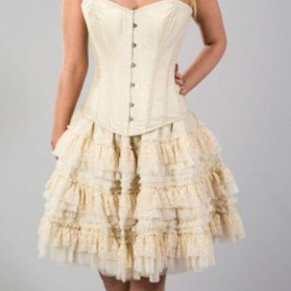 Burleska Dresses & Skirts - Burleska victorian Lolita knee length burlesque lace skirt